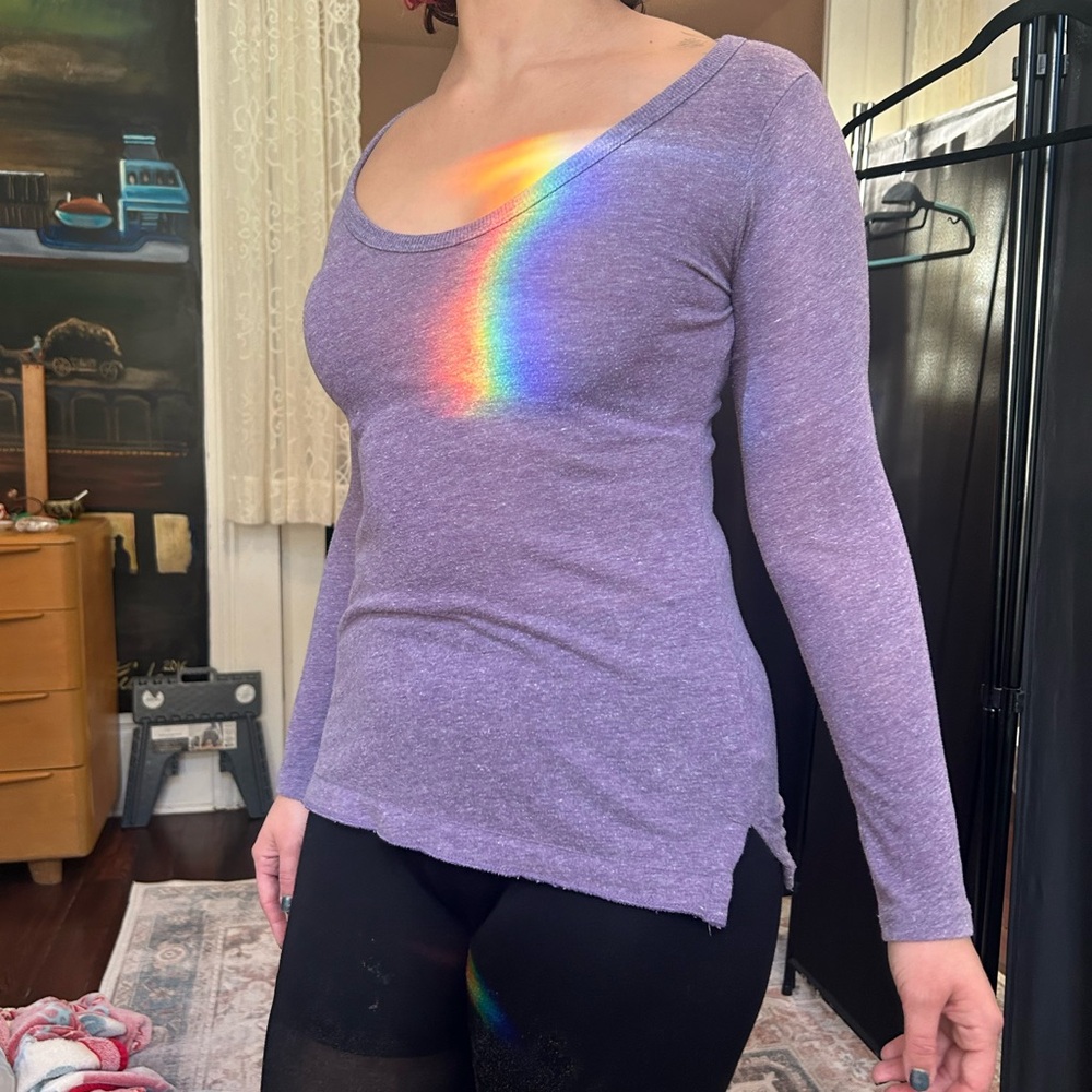 GAP Purple Long Sleeve Women's Top
